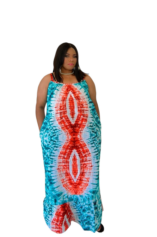 Ankara sleeveless dress
