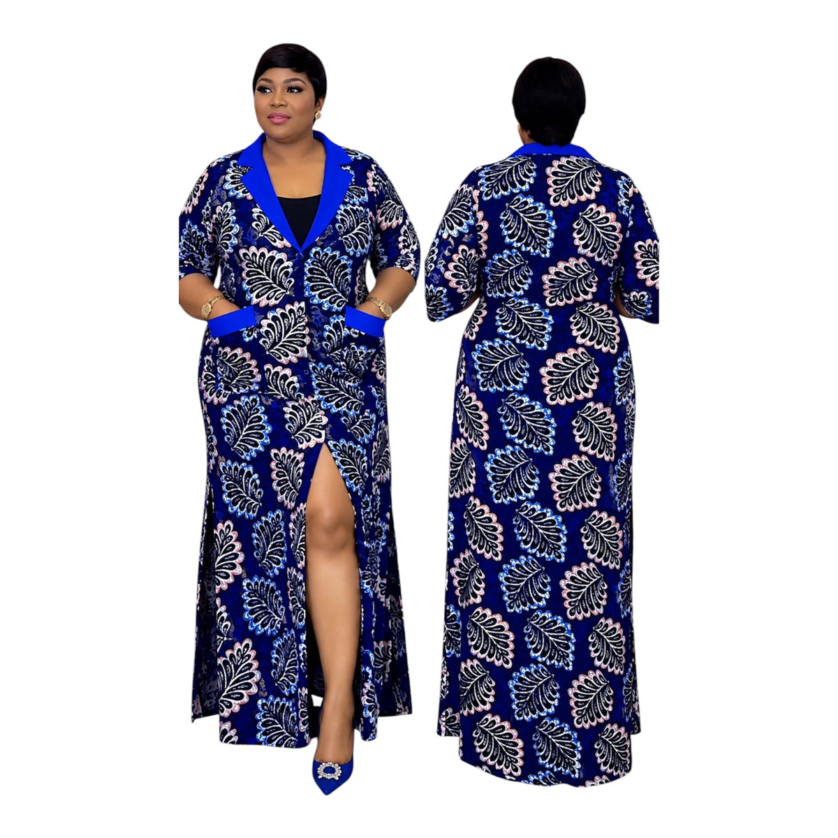 Fully lined African dress
