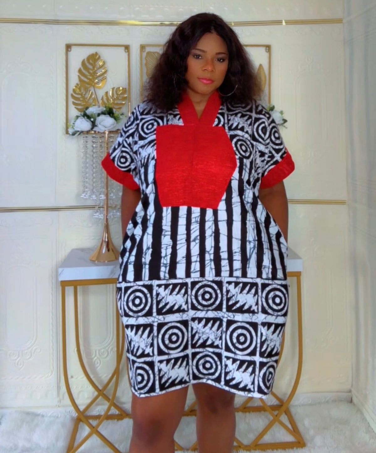 Ankara midi dress