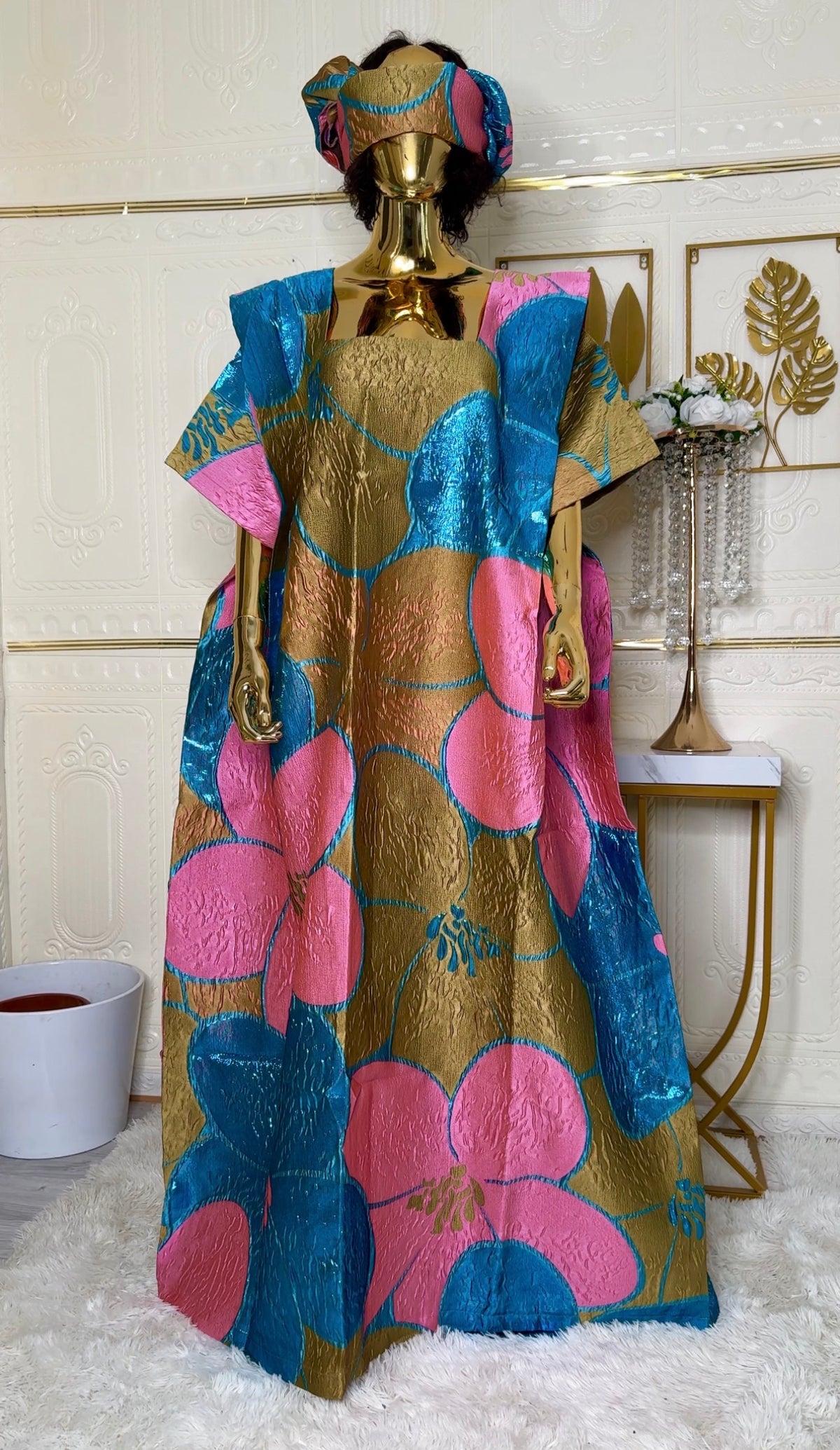 Floral 3D Brocade dress