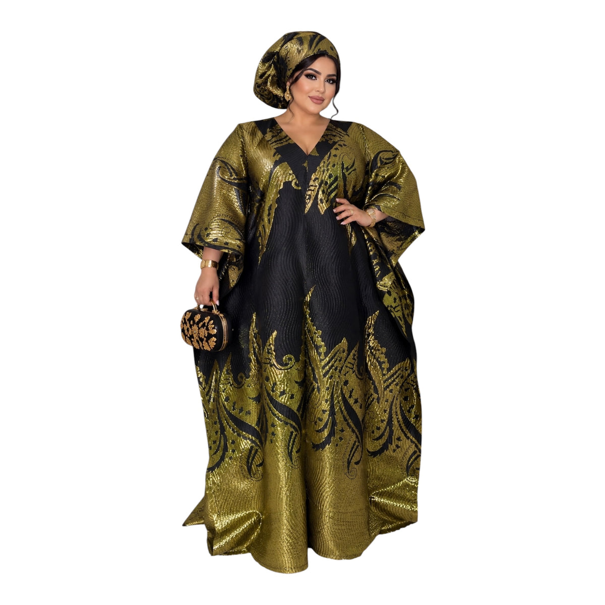 Brocade dress for classy women