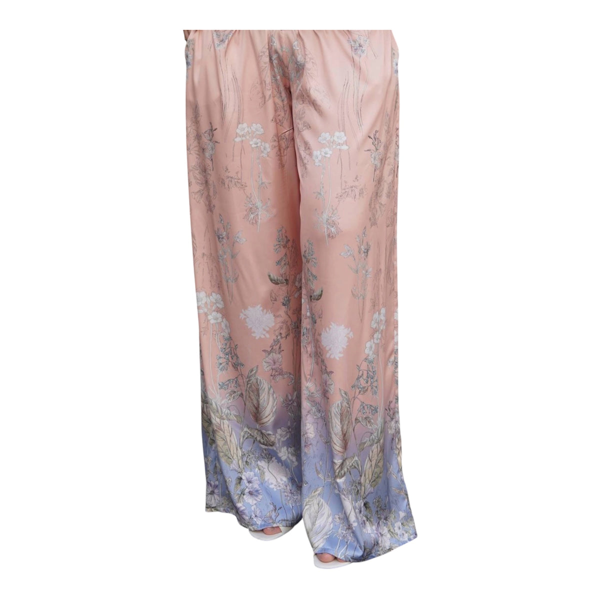 Elegantes 3-teiliges Damen-Set aus seidigem Stoff