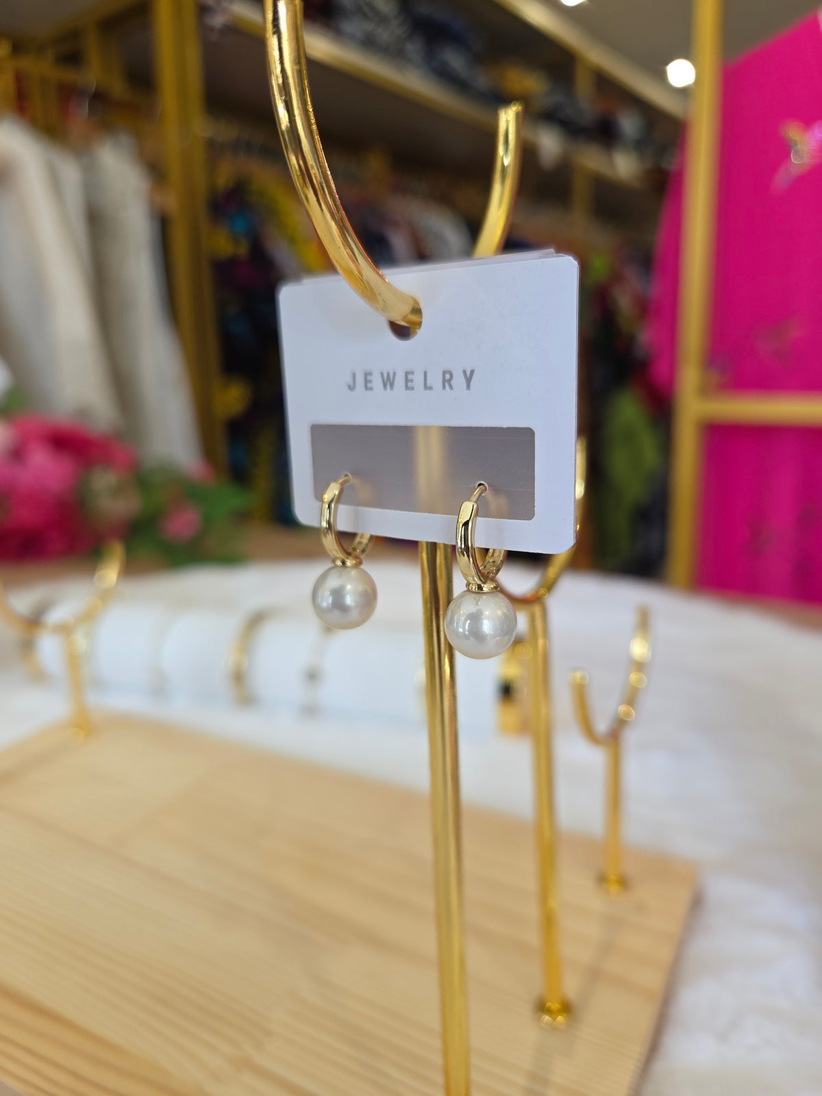 Pearl Stainless steel Earings