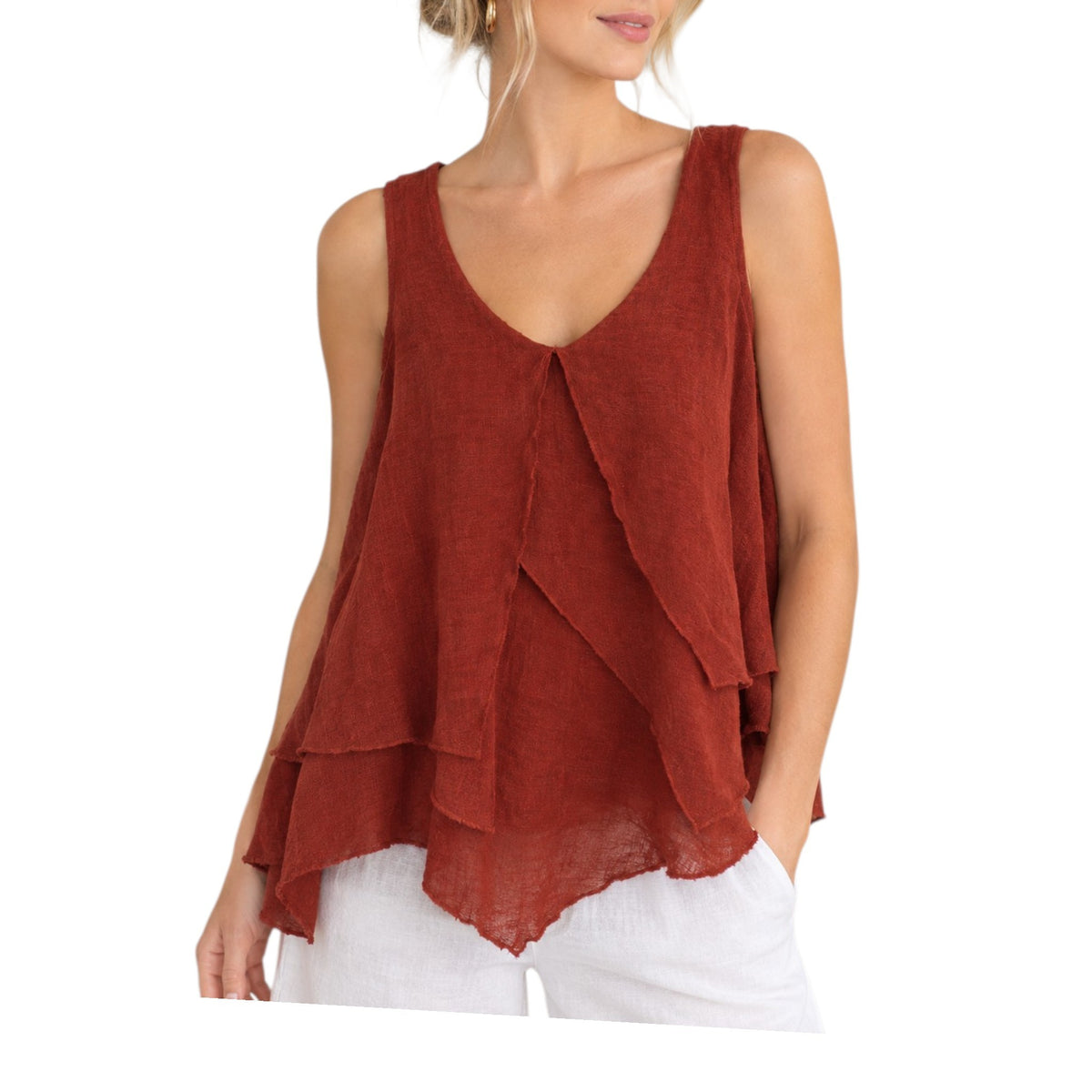 Pure Linen Women Top