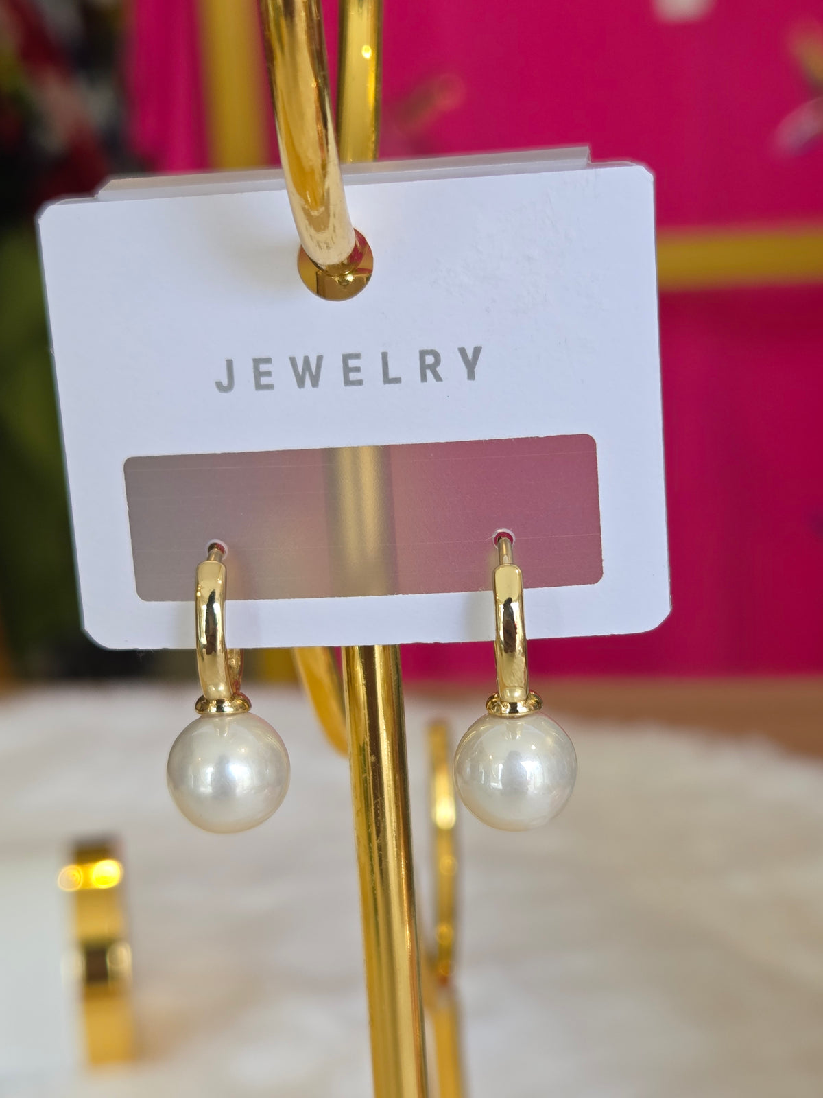 Pearl Stainless steel Earings